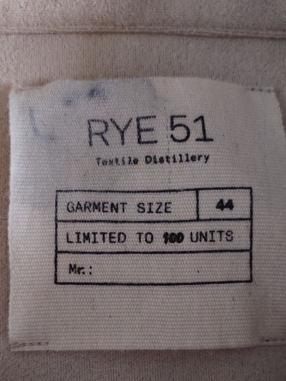 Rye 51 Size Large Faux Suede Cream Western Shirt - Picture 3 of 14